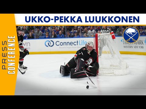You're Never Happy About Any Goals  Buffalo Sabres Goaltender Ukko-Pekka  Luukkonen Postgame 
