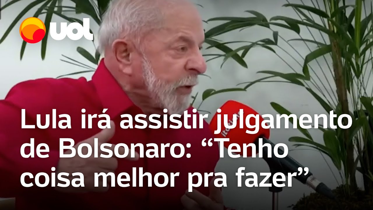Lula diz que não irá assistir julgamento de Bolsonaro no STF: ‘Tenho coisa melhor para fazer’