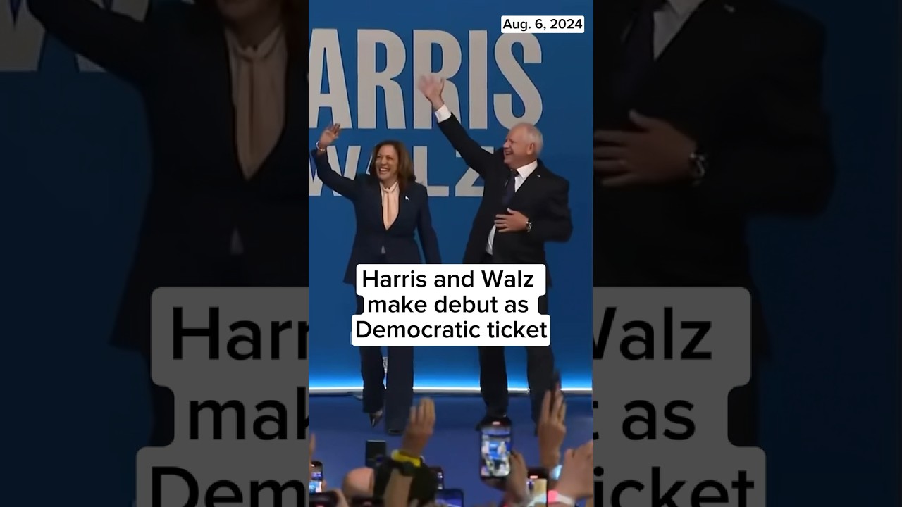 Harris and Walz make debut as Democratic ticket