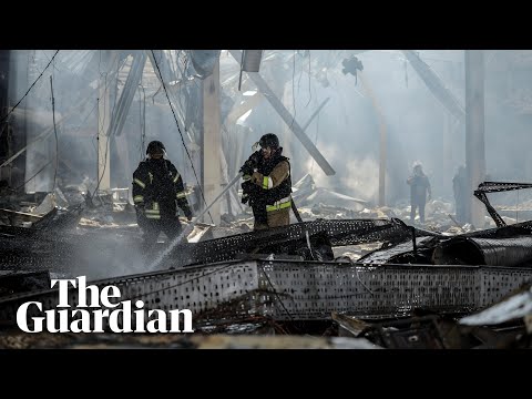 Ukrainian supermarket hit by missile as fighting grows inside Russia