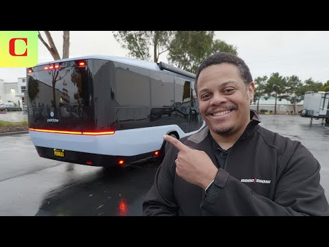 First Drive Towing Pebble Flow Electric RV