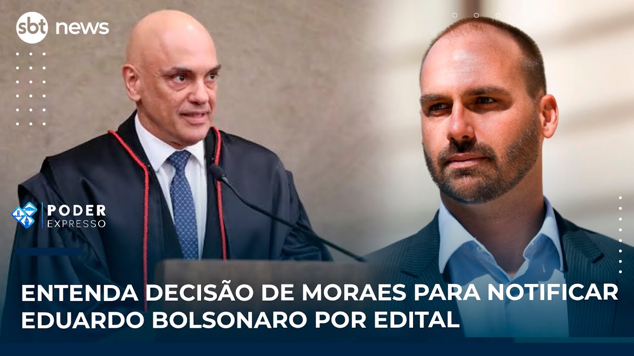 Entenda decisão de Moraes para notificar Eduardo Bolsonaro por edital | SBT News