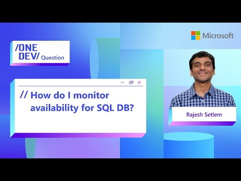 How do I monitor availability for SQL DB?