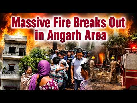 Massive Fire Breaks Out in Angarh Area; Two Women Severely Burned poster