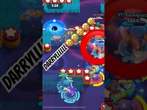 Darryl Roll Play 1.100+ Trophies 🤩😁 #brawlstars #gaming #phonkagressive #darryl #gamigazze