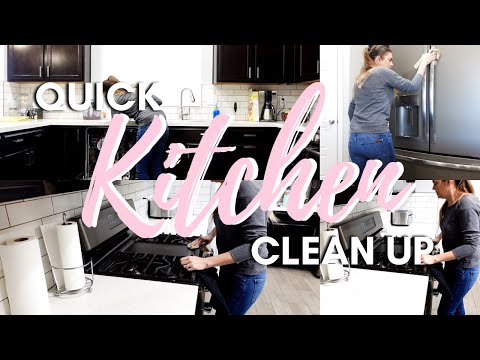 KITCHEN CLEAN UP // CLEANING MOTIVATION // CLEANING MOM
