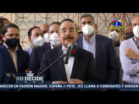 Presidente Danilo Medina Declaración proceso electoral - RD Decide 2020