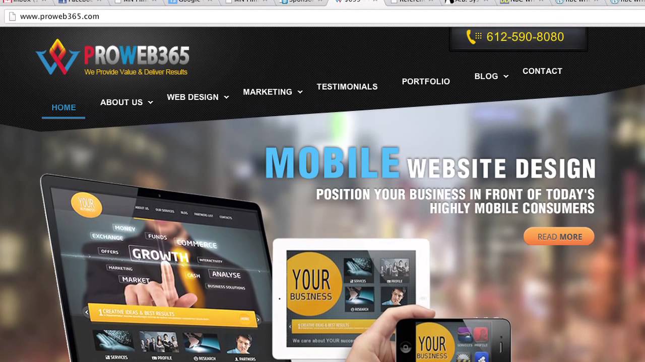 Minneapolis Web Design Firm: PROWEB365 - YouTube
