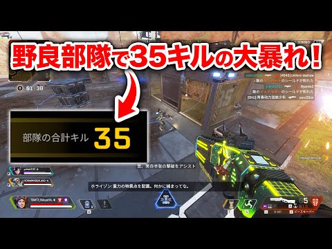 【APEX LEGENDS】野良部隊で35キルはあまりに暴れすぎじゃない？【エーペックスレジェンズ】