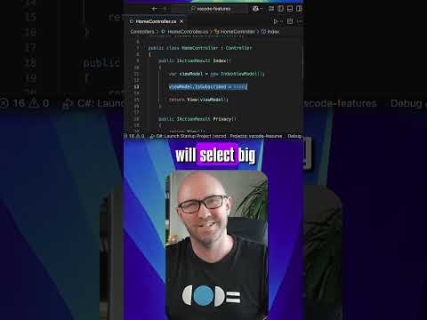 The better way to Select in VS Code #vscode #coding #csharp