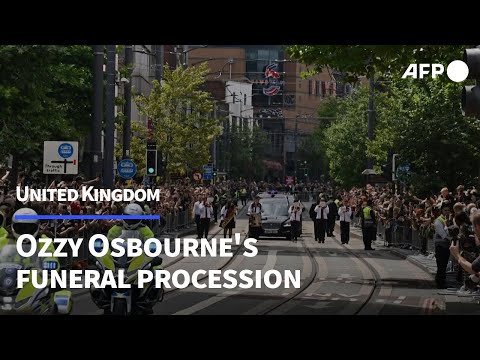 Ozzy Osbourne fans line street to bid farewell to rocker in UK hometown | AFP