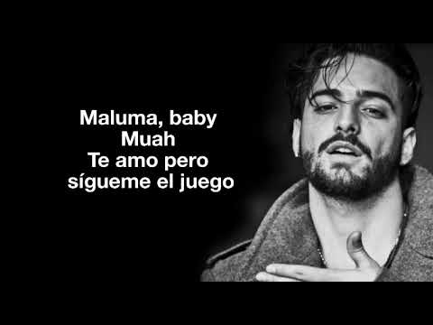 Maluma - Ojos Que No Ven (LETRA/LYRIC)