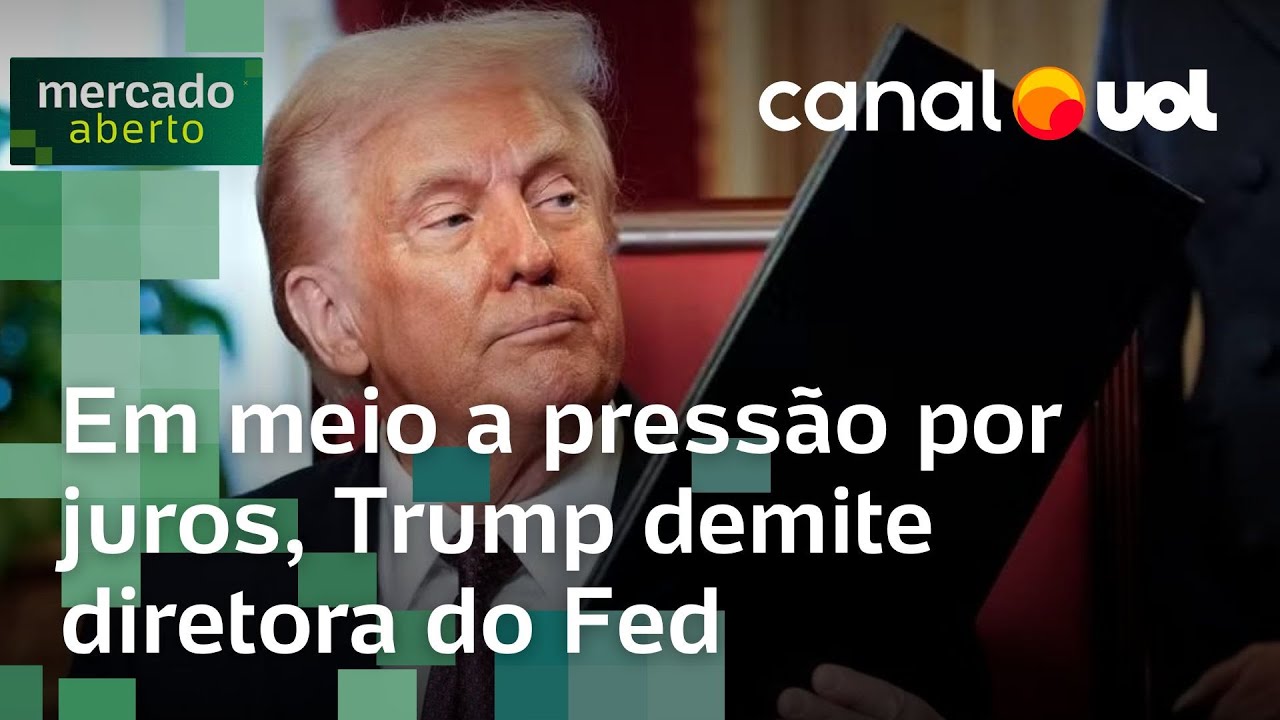 Trump demite diretora do Fed e amplia pressão sobre juros nos EUA