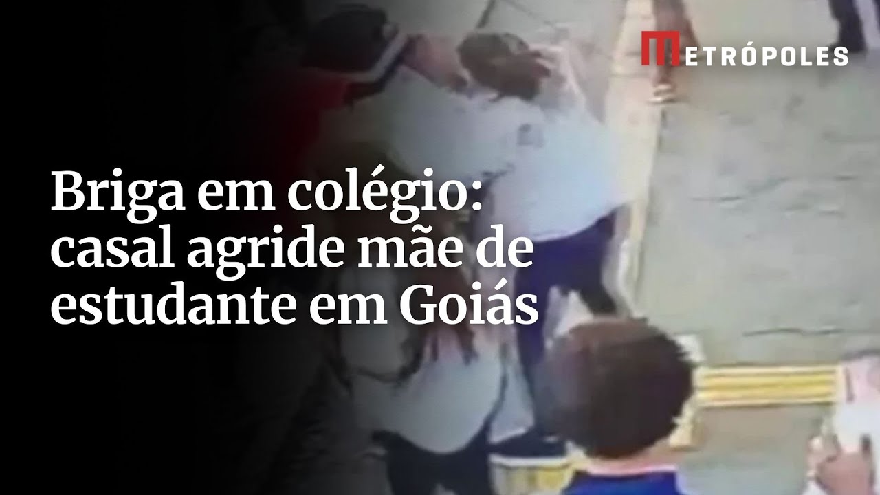 Casal é preso após invadir colégio e agredir mãe de estudante em Goiás