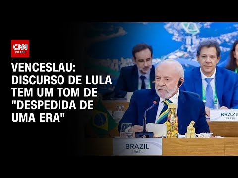 Venceslau: Discurso de Lula tem um tom de "despedida de uma era" | CNN 360º