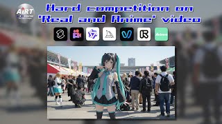 【動画生成AIツール比較】実写背景＋アニメキャラにおける各ツールの実力計測 #aiアニメ #si動画 #nanobanana