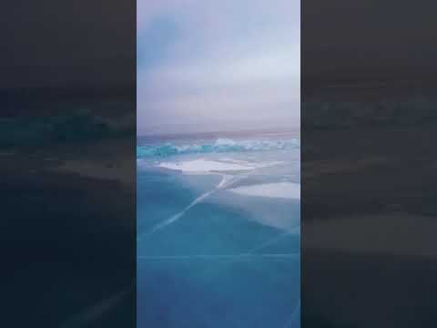 Зимний Капчагай вода и лед.