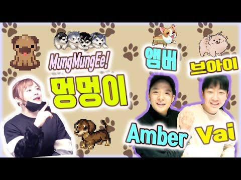 에리나 ‘멍멍이’ 발음 연습 + 브아이와 앰버의 깜짝 만남 ㅋㅋㅋ Erina tries to pronounce