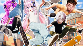 This New Skate Game Is ABSOLUTE CHAOS! (ft. Ironmouse, CDawg, & Aethel