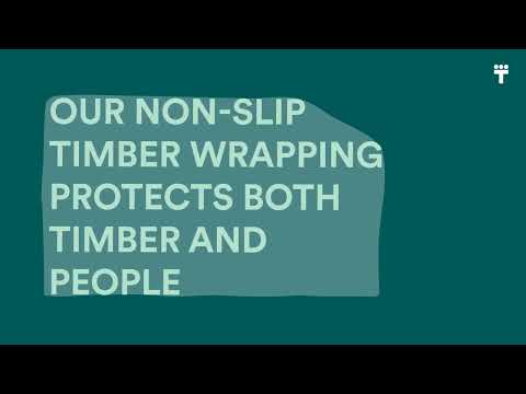 Safe timber handling - Forest Film with a non-slippery surface. Plastic packaging for your need.
