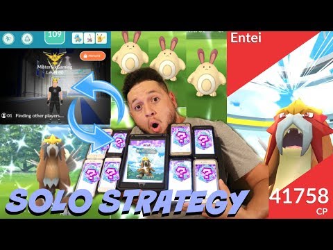 HOW TO SOLO PLAYER SHINY ENTEI LVL5 RAIDS RURAL PLAY STYLE 3x SHINY SENTRET ULTRA BONUS POKEMON GO