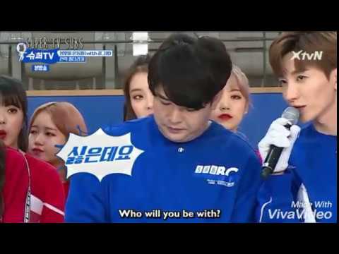 (Super TV) Everyone wants Shindong! Super Junior tug of war. Yesung went flying 😂😂