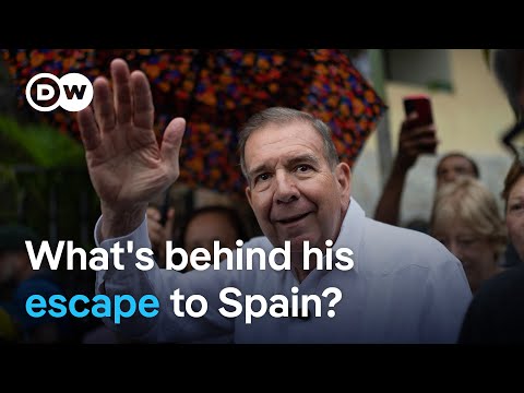 Venezuela opposition candidate Edmundo Gonzalez flees to Spain | DW News