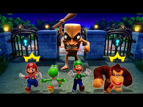 【スーパーマリオパーティジャンボリー】ミニゲームマリオVsヨッシーVsルイージVsドンキーコング最強CPU｢たつじん」