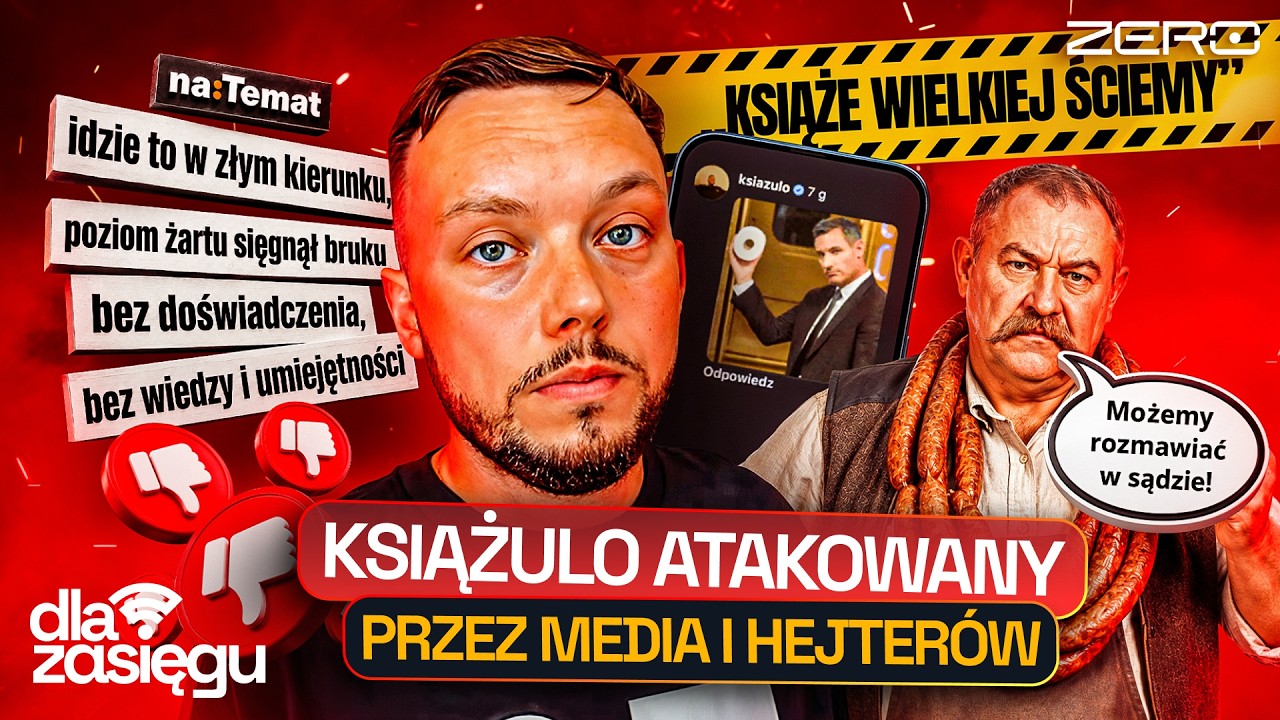 KSIĄŻULO, STRASZENIE SĄDEM i HEJTERZY (MARTYNIUK, FAGATA) DLA ZASIĘGU #26