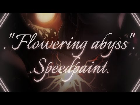 ."Flowering abyss" ./. (Digital artwork speedpaint - .21/12/2021.).