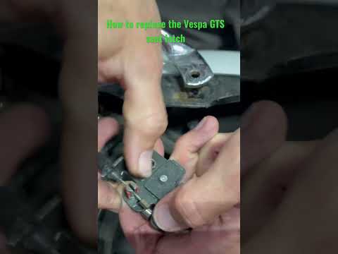 How to replace a sticking Vespa GTS latch in 60 seconds!