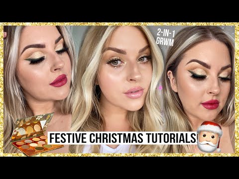 2 in 1 CHRISTMAS GRWM! 🎅🏻 winter and summer holiday glam!