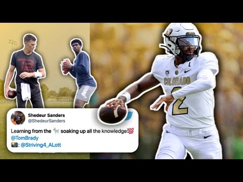 Shedeur Sanders QB Training Highlights: The Impact of Working Out with Tom Brady 🐐