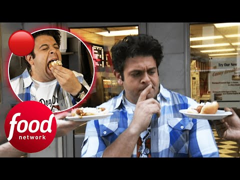 🔴  Adam Chooses Between 2 Historic Coney Island Hotdog Joints | Man V Food:The Carnivore Chronicles