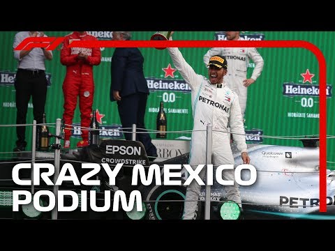 2019 Mexican Grand Prix: Hamilton's Crazy Podium Celebrations