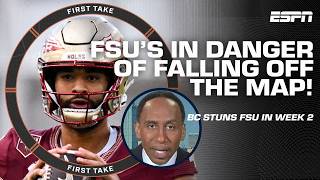 Stephen A.: Florida State is in a WORLD OF TROUBLE after BC upset 😬 | First Take