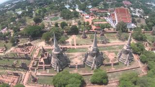 Ayutthaya Historical Park , filmed with DJI Drone
