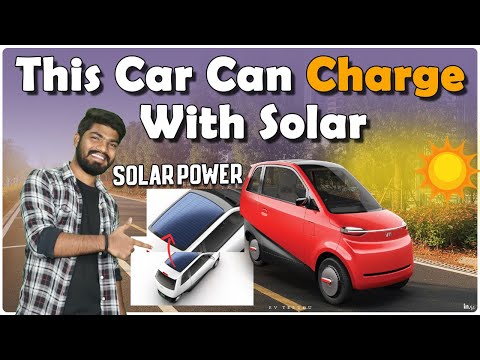 Electric Car With Solar Support | Solar Panel Electric Car | Eva Car | Electric Vehicles India