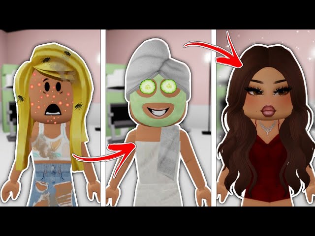 اشتغلنا في صالون 💇🏻‍♀️  وحولنا الزبائن إلى ملكات 👑🙊 || عطونا 5 نجوم 🌟  Roblox Salon makeover