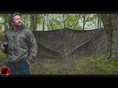 A ThunderStorm Approaches and I'm Forced to Set Up a Quick Tarp Shelter