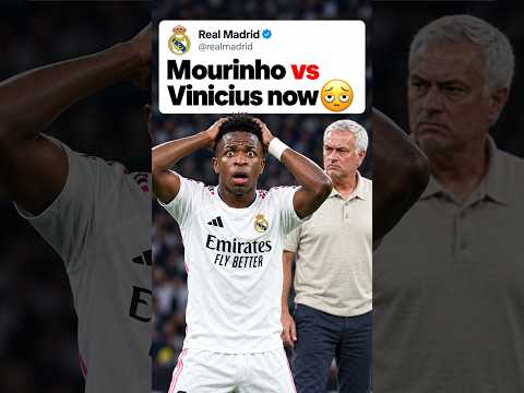 Vinicius just pissed off Jose Mourinho and this is getting ugly