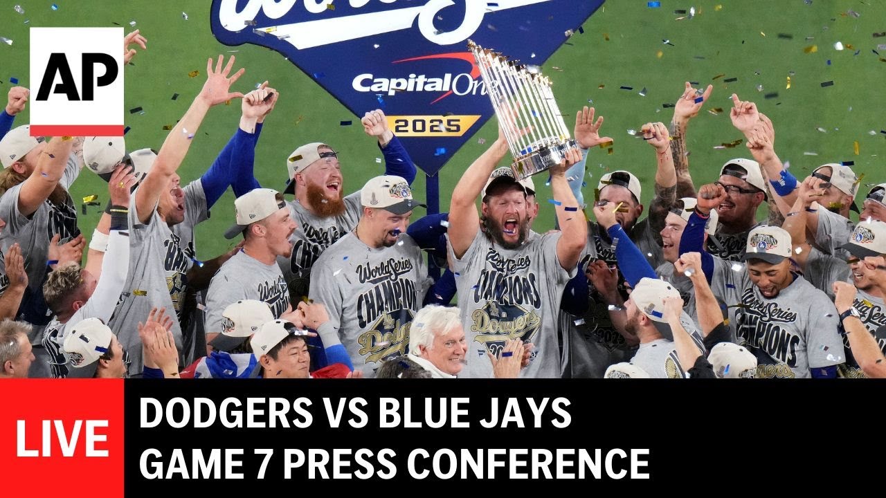 LIVE: LA Dodgers beat Toronto Blue Jays to win World Series | Game 7 press conference