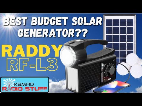 Raddy RF-L3 AM/FM/SW | Battery Charger | Solar Generator