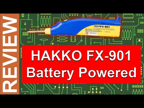 Hakko Battery Operated Soldering Iron FX-901Review