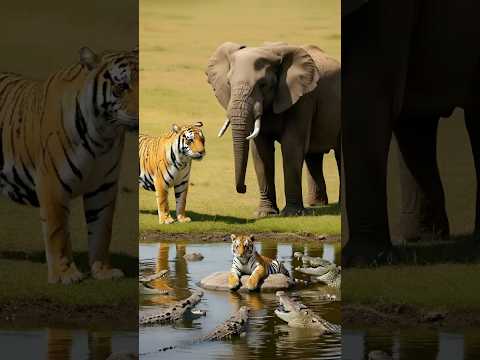 Tiger Cub Surrounded — But Help Is Watching