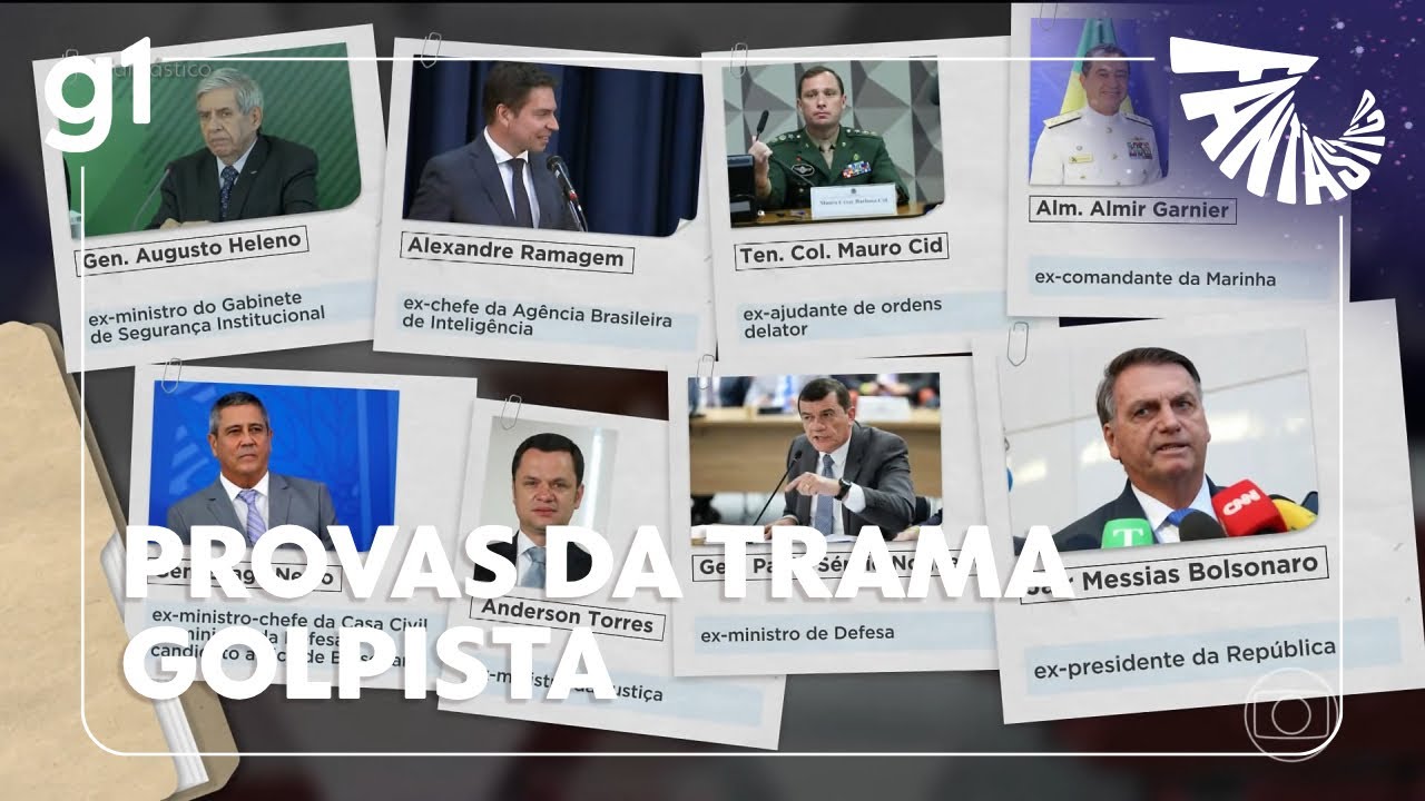 Fantástico Veja quais são as provas apresentadas no julgamento da trama golpista