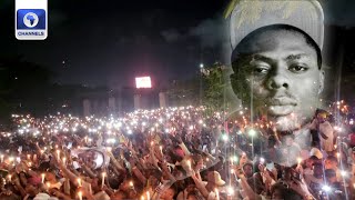 Davido, Zlatan Join In Candlelight Procession For Mohbad In Lagos