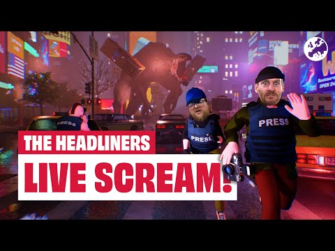 The Headliners PC Gameplay - JIM AND IAN GO KAIJU HUNTING!