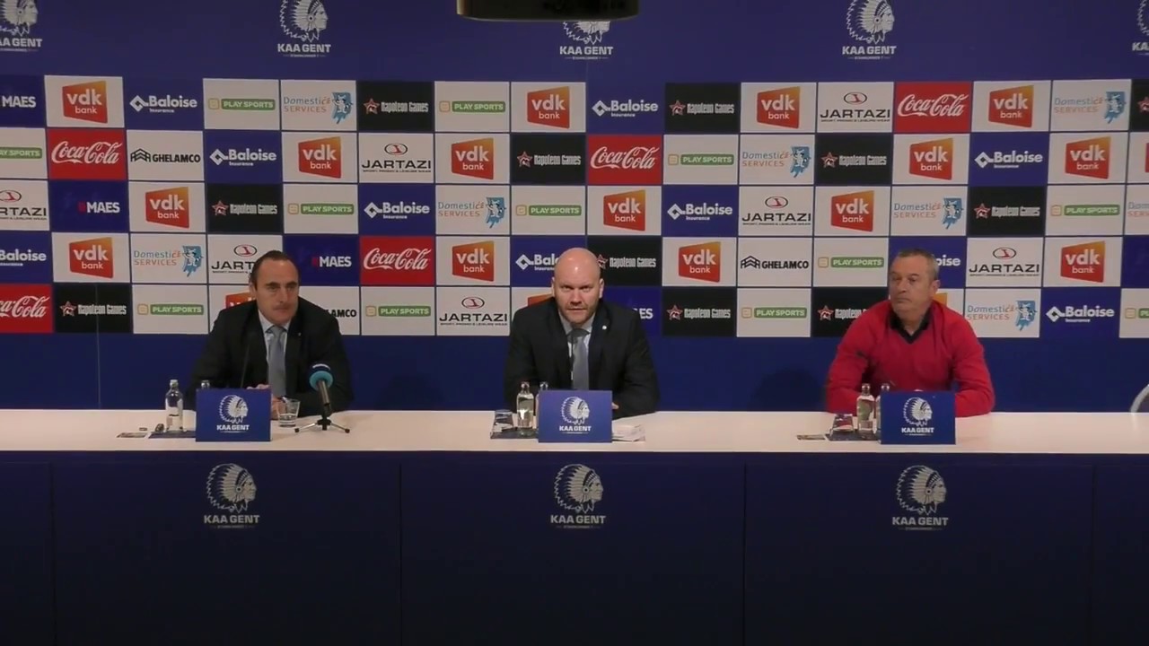 Persconferentie na KAA Gent - R Excel Mouscron