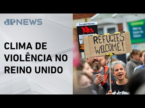 Polícia britânica está em alerta para aumento dos protestos anti-imigração